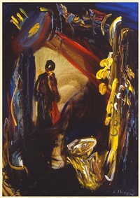 Triptych Fragments of Jazz. Saxophone
